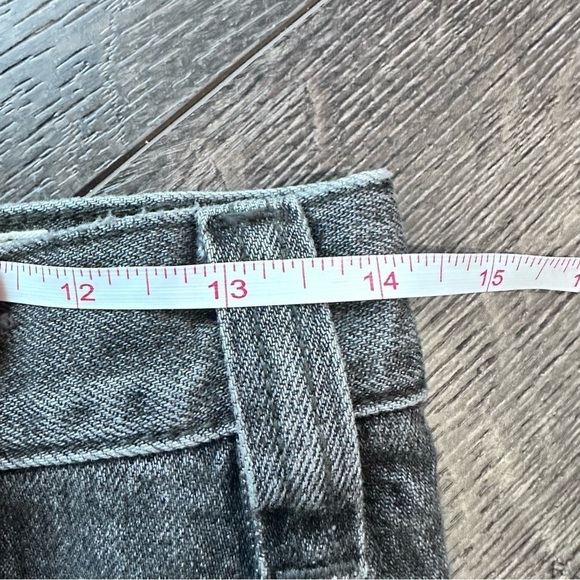 Free People We The Free pleated denim skirt washed black size 25 small - Picture 3 of 6